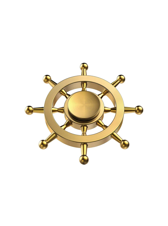 Ship's Wheel Spinner – Oceanus Brass